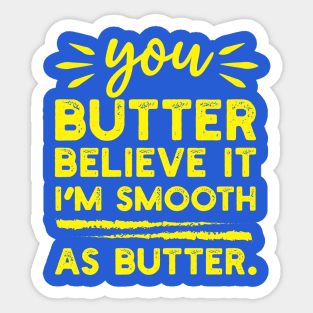 Butter Puns Sticker